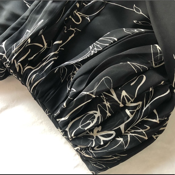 Strapless black and white dress - Picture 5 of 5